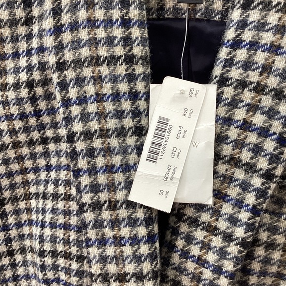 J. Crew Wool Houndstooth Blazer with Elbow Pads NWT - Picture 3 of 9